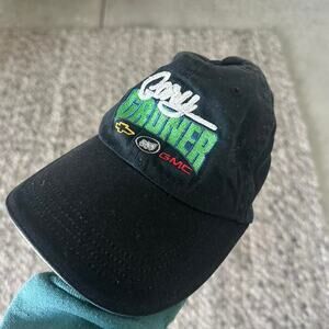 Gary Gruner Unisex Cap Black Multicolor Embroidered Racing Baseball Cap